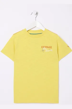 Fat Face Boys FatFace Aloa Graphic 100% Cotton T-Shirt