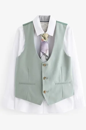 Next Boys Mint Waistcoat Set (12mths-16yrs)