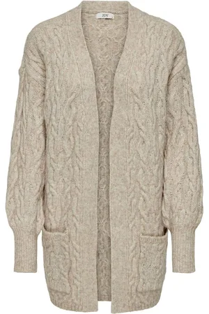 JDY Womens Long Sleeve Open Knit Cable Cardigan