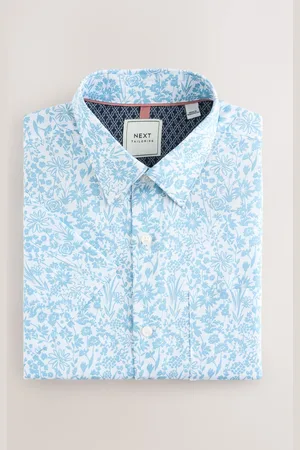 Next Easy Iron With Button Down Collar Short Sleeve Oxford Shirt XS