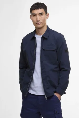 Barbour Mens Pink Maze Peached Overshirt