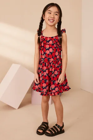 Next Girls Apple Print Frill Playsuit (3-16yrs)