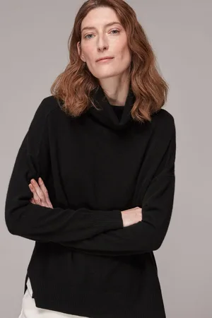 Whistles Womens Cashmere Roll Neck Jumper