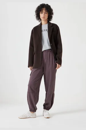 Hush Puppies Brown Ava Washed Cargo Joggers AU 10 S