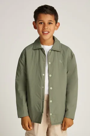 Calvin Klein Green Light Nylon Shirt Jacket 14 Years (164cm)