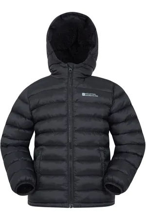Mountain Warehouse Boys Kids Seasons Water Resistant Faux Fur Lined Padded Jacket