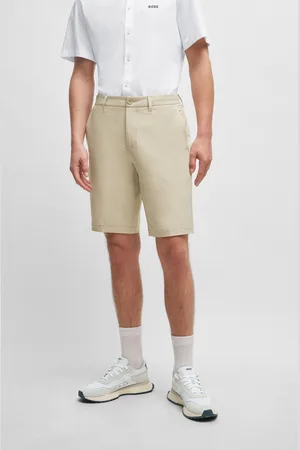 HUGO BOSS Mens Slim Fit Shorts in Water Repellent Easy Iron Fabric