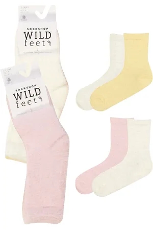 Wild Feet Womens Super Fluffy Feather Yarn Socks