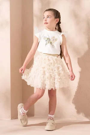 Angel & Rocket Girls Anya Butterfly Flutter Sleeve Top