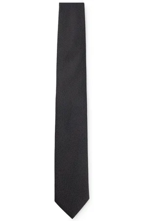 HUGO BOSS Mens Micro-Patterned Tie In A Silk Blend