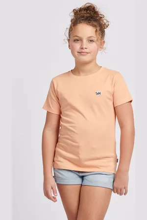 Lee Girls Girls Regular Fit 100% Cotton Badge T-Shirt