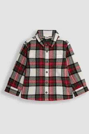 JoJo Maman Bébé Boys Check Shirt With Bow Tie