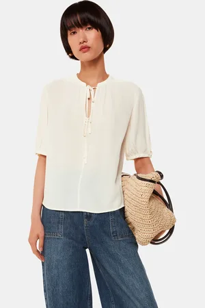 Whistles Womens Tie Front Jessie Blouse