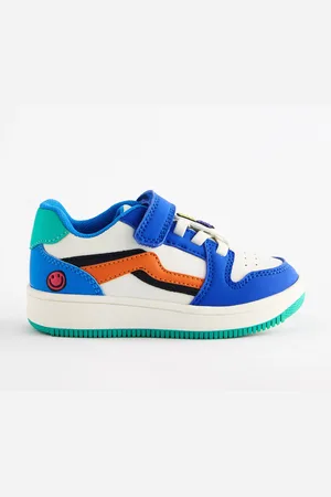 Next Boys Bright Touch Fastening Elastic Lace Trainers