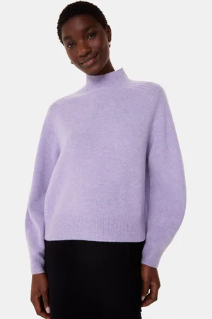 Whistles Womens Wool Funnel Neck Knit Jumper