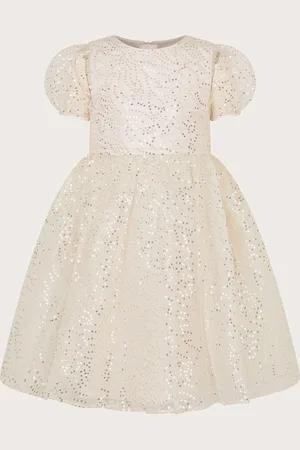 Monsoon Girls Clara Short Sleeve Sequin Dress