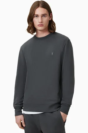 AllSaints AllSaints Carter Grey Raven 100% Organic Cotton Crew Sweater S