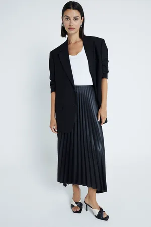 River Island Womens Pleated Midi Skirt