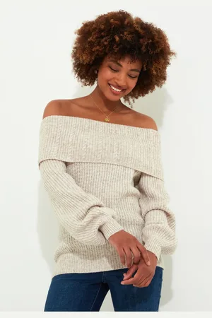 Joe Browns Womens Balloon Sleeve Off The Shoulder Bardot Jumper