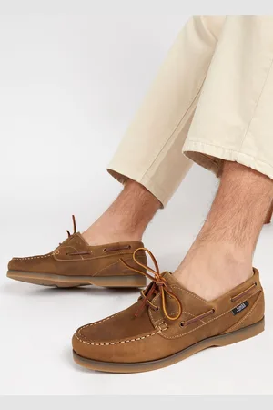 JONES BOOTMAKER Mens Parsons Leather Boat Shoes