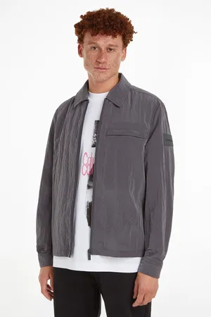 Calvin Klein Mens Crinkle 2.0 Shirt Jacket