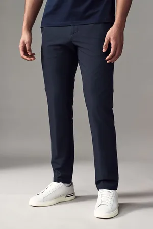 HUGO BOSS Mens Dark Commuter Regular Stretch Trousers
