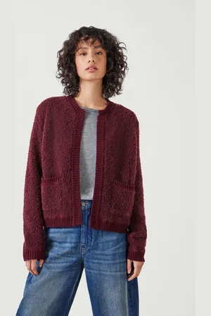Hush Puppies Womens Tai Boucle Edge to Edge 100% Cotton Cardigan