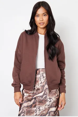 Threadbare Womens Zip-Up Sweat Bomber Jacket