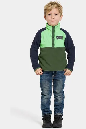 Didriksons Boys Kids Monte Half Button Fleece