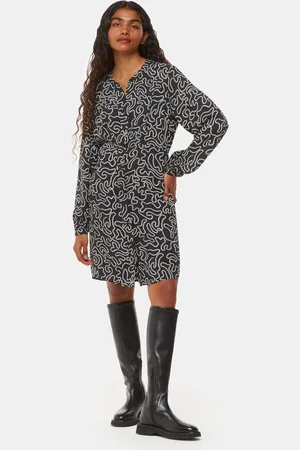 Whistles Petite Chain Print Flippy Dress AU 12
