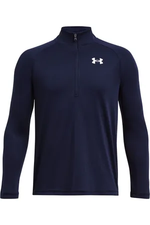 Under Armour Boys Dark Youth Tech 2.0 1/2 Zip Sweatshirt