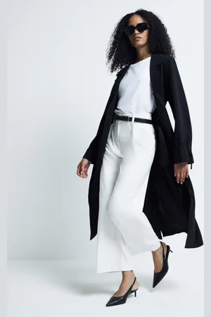 River Island Womens Lightweight Tie Cuff Duster Coat