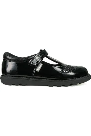 Toezone Girls Flo Girls Patent Flower School Shoes: Comfort, style