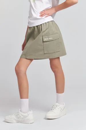 Jack Wills Girls Girls Elastic Waist Cargo 100% Cotton Skirt