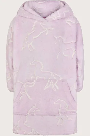 Monsoon Girls Fleece Unicorn Print Blanket Hoodie
