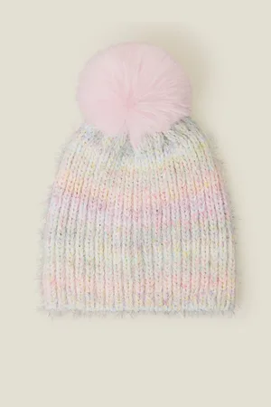 Accessorize Girls Girls Ombre Chenille Pom Beanie Hat