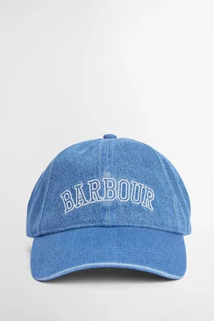 Barbour Blue International Emily Varsity Logo Sports 100% Cotton Cap One
