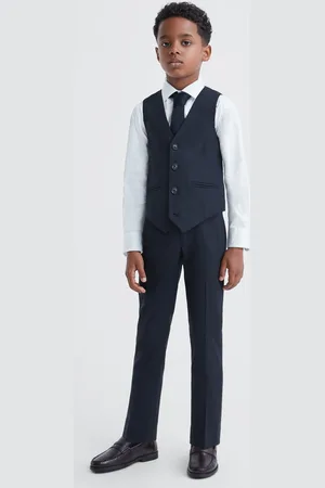 Reiss Boys Navy Hope 3-9 yrs Wool Blend Waistcoat