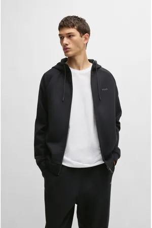 HUGO BOSS Mens Logo Print Stretch Cotton Jacket