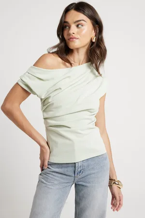 River Island Womens Drape Shoulder Top