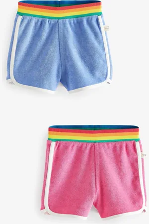 Little Bird Girls /Lilac 100% Cotton Towelling Shorts 2 Pack