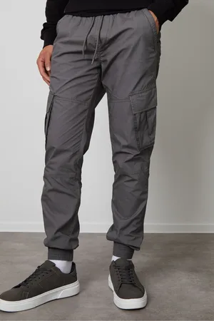Threadbare Mens Cotton Slim Fit Cuffed Cargo 100% Cotton Trousers