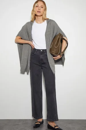 Monsoon Womens Knit Poncho Hoodie