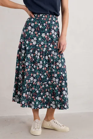 Seasalt Cornwall Womens Line Strokes Skirt
