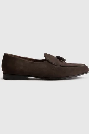 Reiss Harry Suede Slip-On Belgian Loafers AU 11 (EU 45)