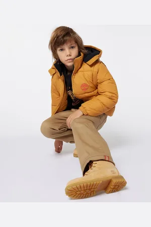Timberland Boys 2 in 1 Padded Coat and Gilet With Back Print