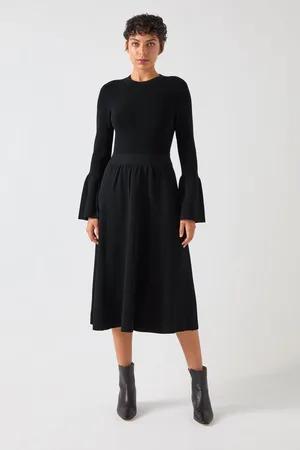 LK Bennett Tabatha Sculptured Milano Knitted Dress L