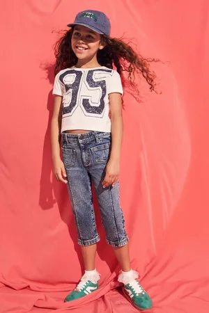 River Island Girls Girls Pedal Pusher 100% Cotton Jeans