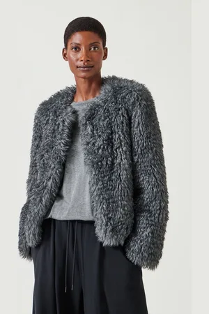 Hush Puppies Womens Rachel Faux Fur Jacket