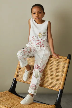 Reiss Girls Pale Kemi 9-13 yrs Cotton Vest and Joggers Set
